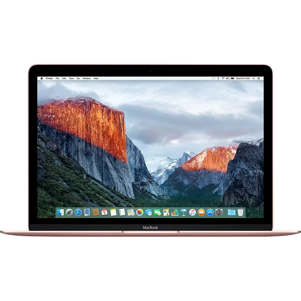 Apple MacBook Laptop 12"; Intel Core m3-6Y30; 8GB RAM; 256GB SSD; Mac OS X 10.11; Rose Gold; MMGL2LL/A (Used)