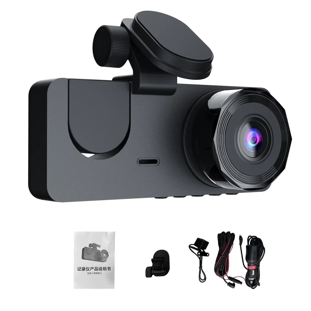 Dazzduo Support Dashcam Motion 1080 P DVR Driving Camera Dash Recording DOYING Screen 1080 2 Camera-B Loop & 1080 2 XIXIAN Detection One-Key 2 cm Night-Vision ; Rear Front Recorder Lock HUIOP Inside