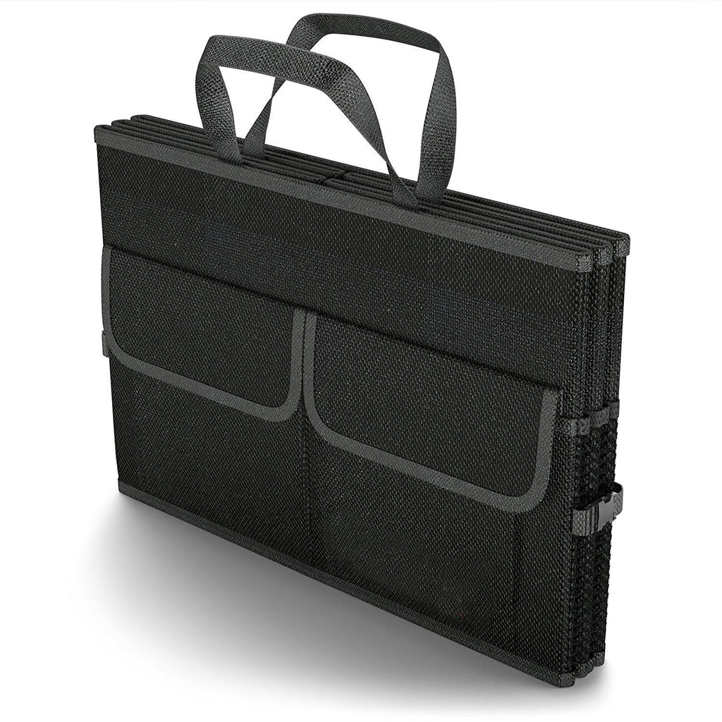 Nokiwiqis Trunk Cargo Organizer Folding Caddy Storage Collapse Bag Bin for Car Truck SUV
