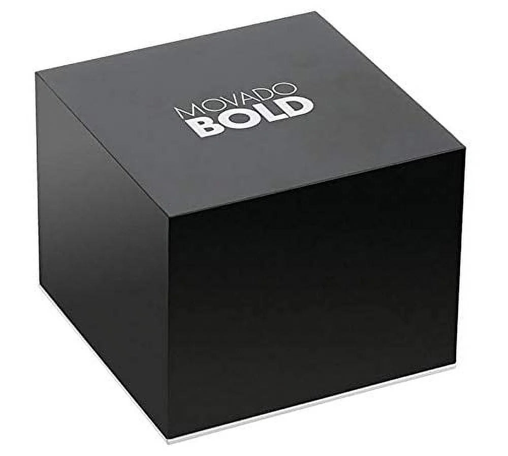 Movado Bold Fusion Swiss Ion-Plated Gold Steel Case; Silicone strap Men's Watch