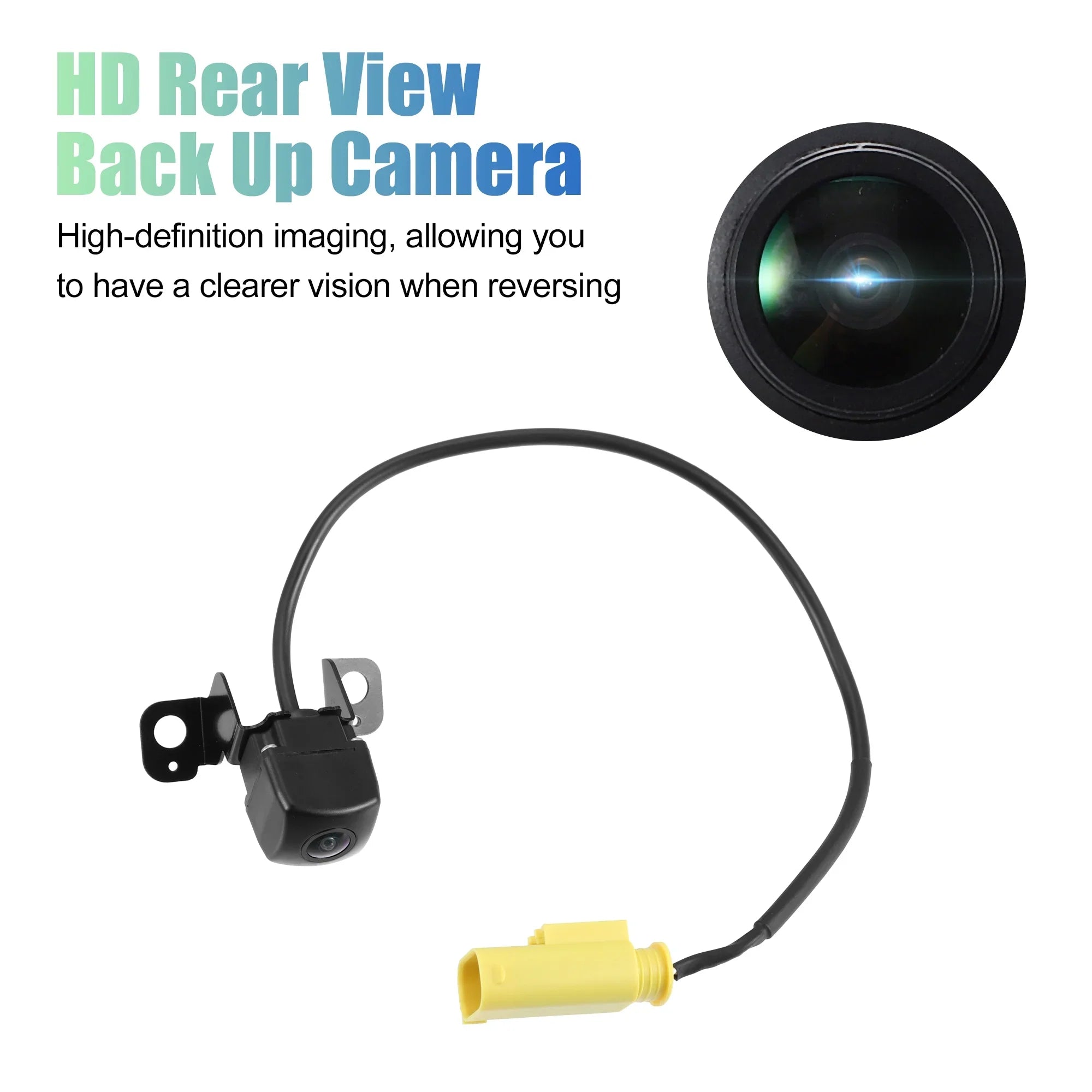 Unique Bargains Rear View Backup Camera Fluidproof 95760-2P600 for Kia Sorento 2014-2015 Plastic Metal Black Yellow