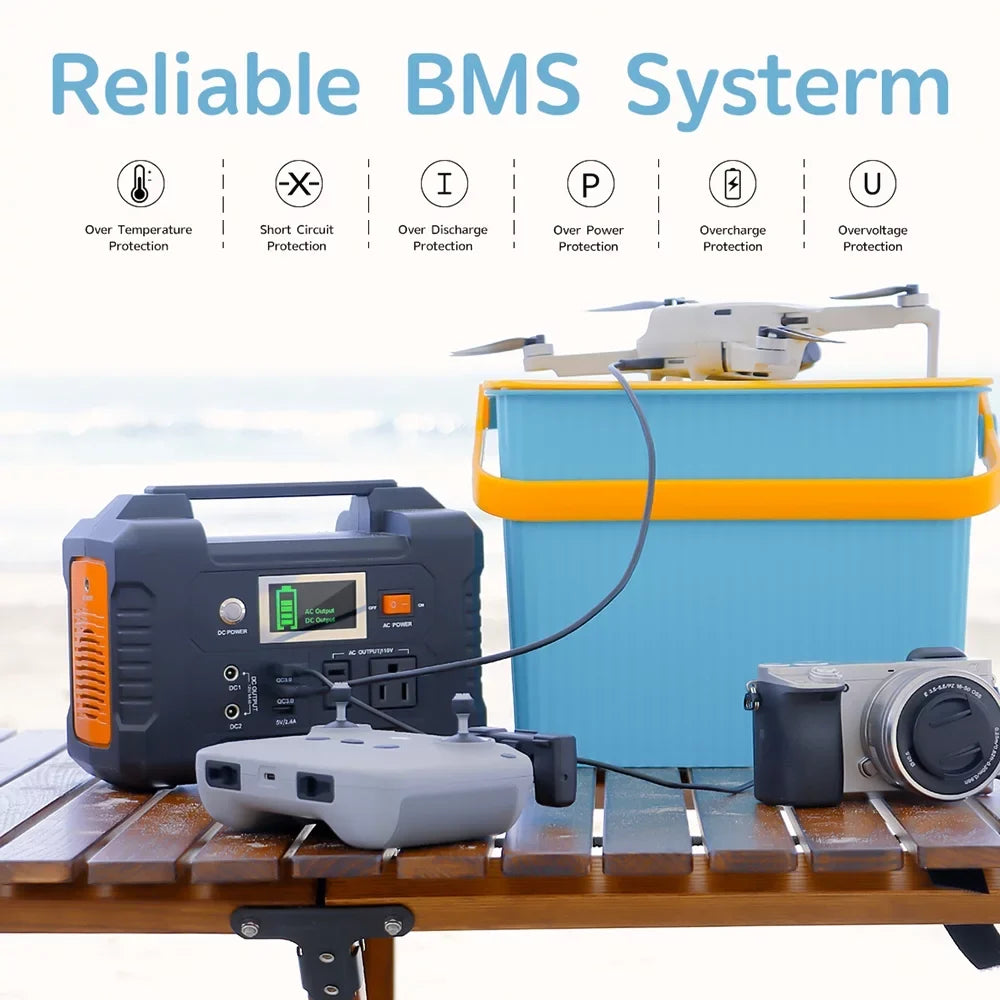Flashfish PortableStation;200w Batterye200 200w E200 - 40800mah/151wh 200w Solar 200w Modes - Battery Station 40800mah/151wh E200 Portable Solar 3 Modes 40800mah/151wh Solar 200w Battery
