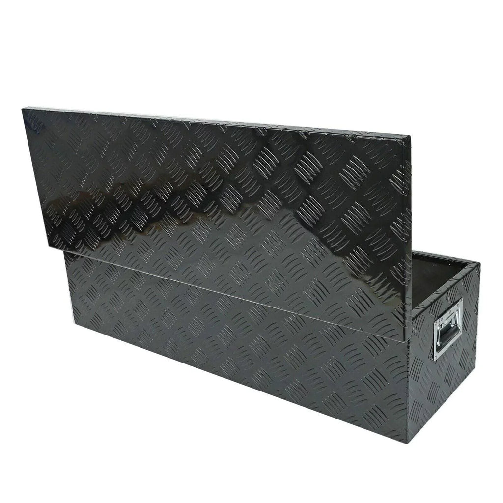 Confote 39 x 13 x 10 cmes Pick Up Truck Truck Bed Tool Box Trailer Storage Heavy Duty Aluminum; Lock and Keys; Liquidproof; Black