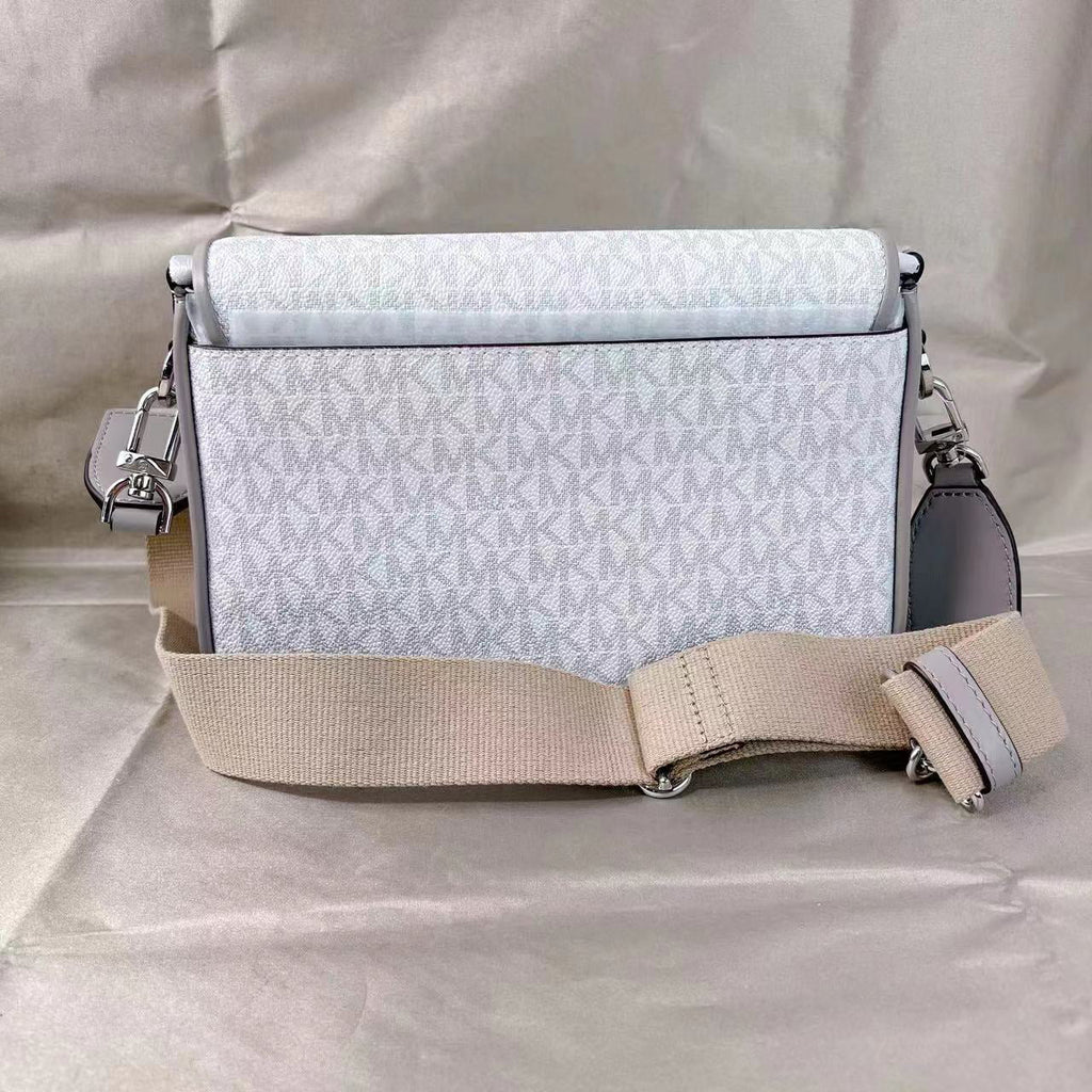 MICHAEL KORS 30S1S2BM2B BRADSHAW MEDIUM LOGO MESSENGER BAG OPT/PGREY