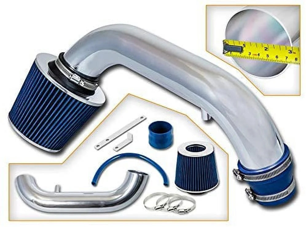 Rtunes Racing Short Ram Air Intake Kit + Filter Combo BLUE Compatible For 95-99 Dodge Neon SOHC model only â€¦