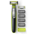 Philips Norelco OneBlade Face + Body Hybrid Current-activated Trimmer and Shaver QP2630/70 - Black; Green; & Silver
