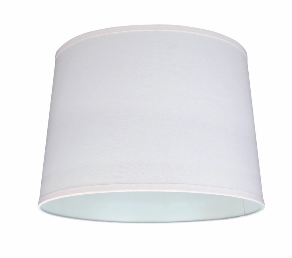 Aspen Creative 32326 Transitional Hardback Empire Shaped Spider Contruction Lamp Shade in White; 17" wide (15" x 17" x 12")