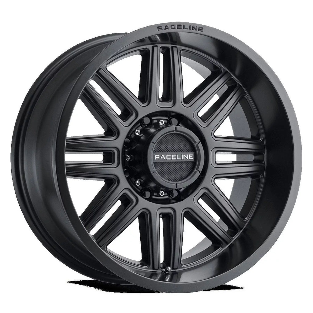Raceline 948B-SPLIT 20" Cast Aluminum Wheel; SPLIT SATIN BLACK 20X10 6X135 -19mm