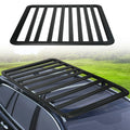 67"x52" Aluminum Car Roof Platform; Universal Rooftop Cargo Carrier System Max 660lbs Load; Black Fits for SUV Truck Cars