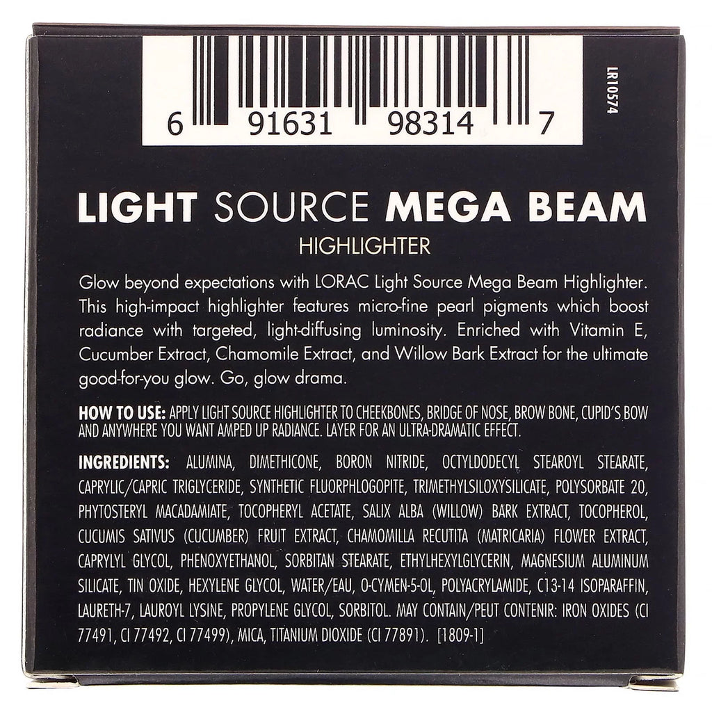 Lorac Light Source; Mega Beam Highlighter; Celestial; 0.22 oz (6.5 g)