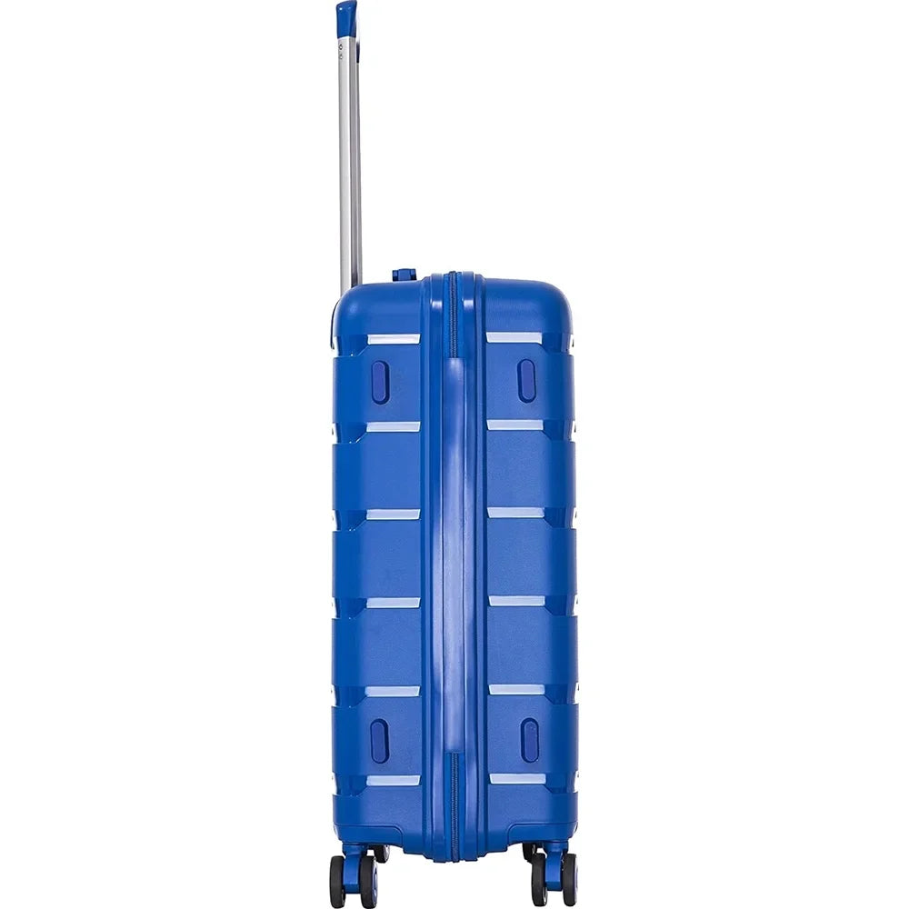 Rockland Pasadena Hardside Spinner Wheel Luggage; Blue; 19"; 23"; 27"- (Open Box)