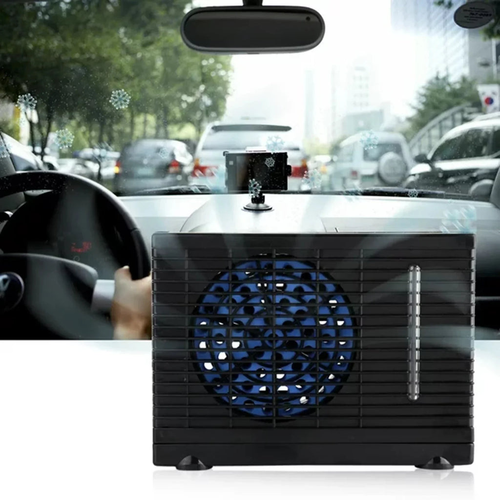 ZiSUGP Portable 12V Car Truck Home Mini Air Conditioner Evaporative Cooler Exhaust Evaporative Air Conditioner Car Air Conditioner Car Phone Holder