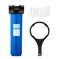 20 millimeter Big Blue Filter Housing 1" Outlet/Inlet with Wrench & Bracket -4.5" x 20"