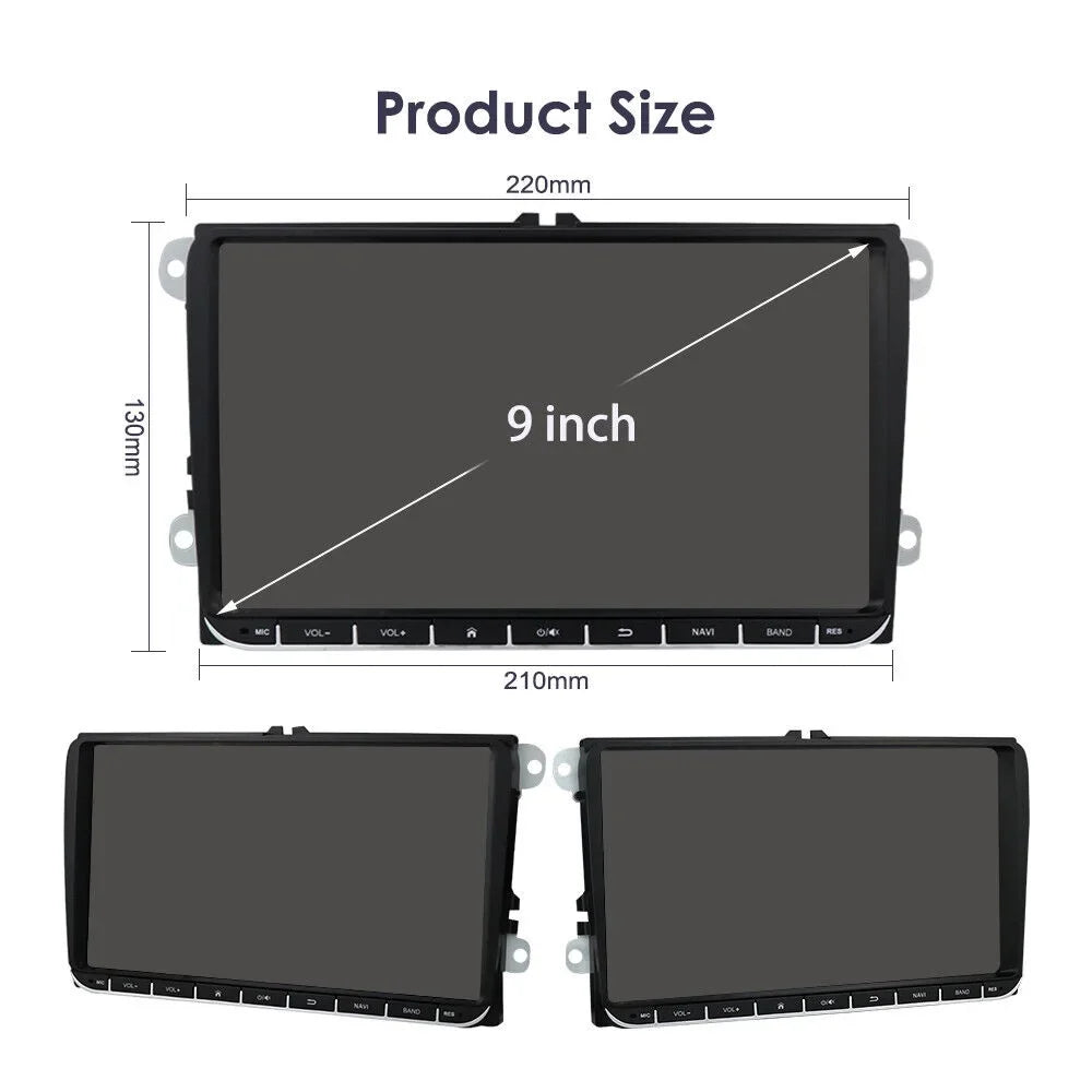 Fit VW Volkswagen Jetta Passat 9" 1280*720 IPS Android 12 Car Stereo Radio Apple Carplay GPS 2+32GB