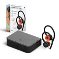 Sharper Image® SoundHaven® Sport True Wireless Bluetooth Earbuds with Qi Charging Case; Black