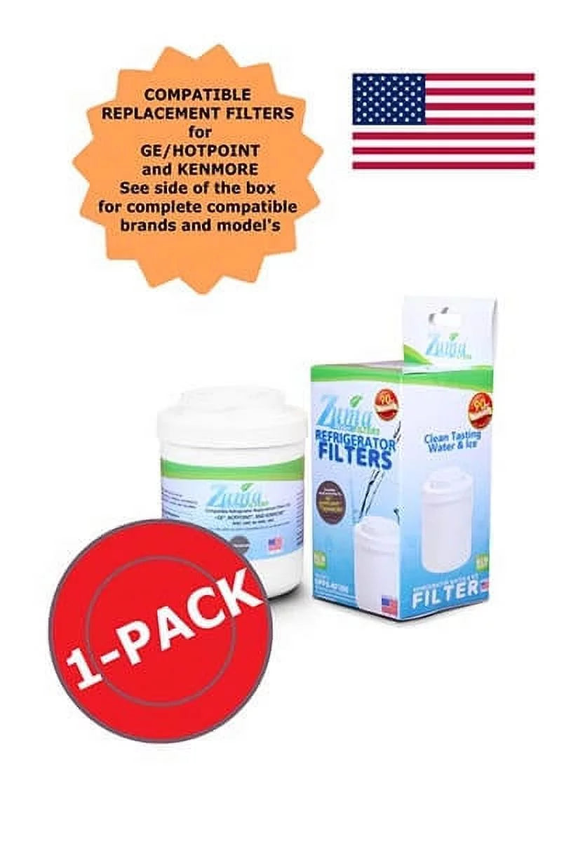 ZUMA Brand ; and Ice Filter ; Model # OPFG-RF300 ; Compatible with GE® MWF - 1525 - Made in U.S.A.