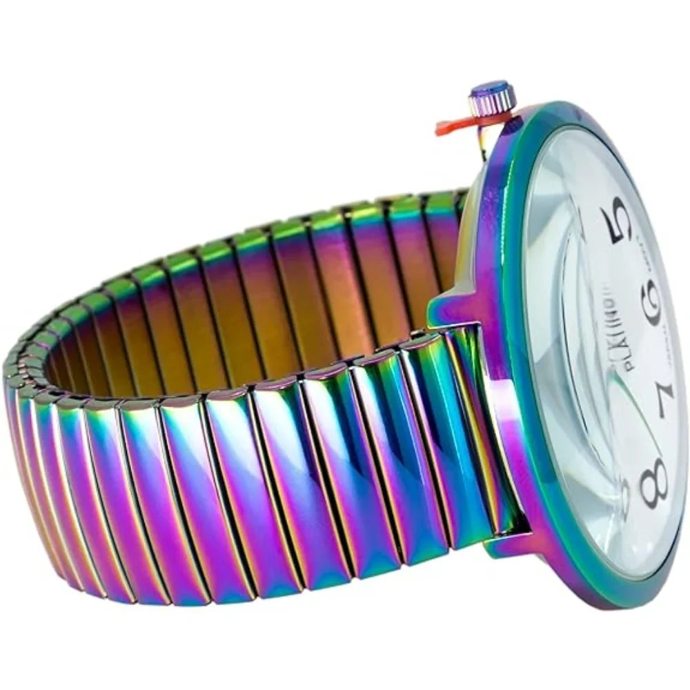 Blekon Collections New Super Large Face Stretch Band Japanese Movement PC21J Fashion Watch