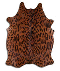 Love-affair PRINTED cowhide rugs for sale AMAZON JAGUAR ON BEIGE rug
