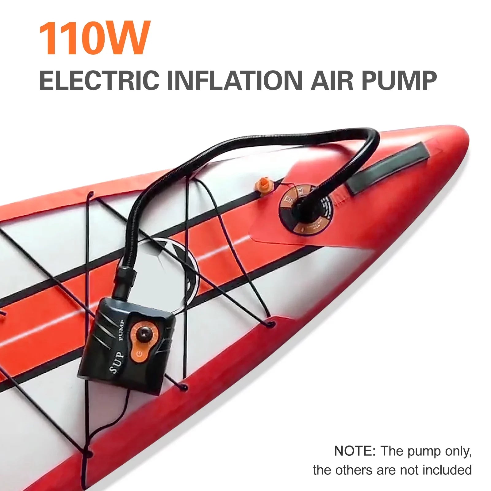 EasytoUse 16 PSI Powered Air Pump with 6 Nozzles for Inflatables and Boats; Edition