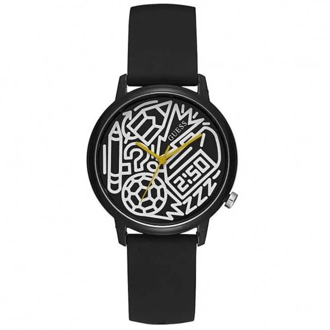 Guess Women's Classic Black Dial Watch - V0023M8
