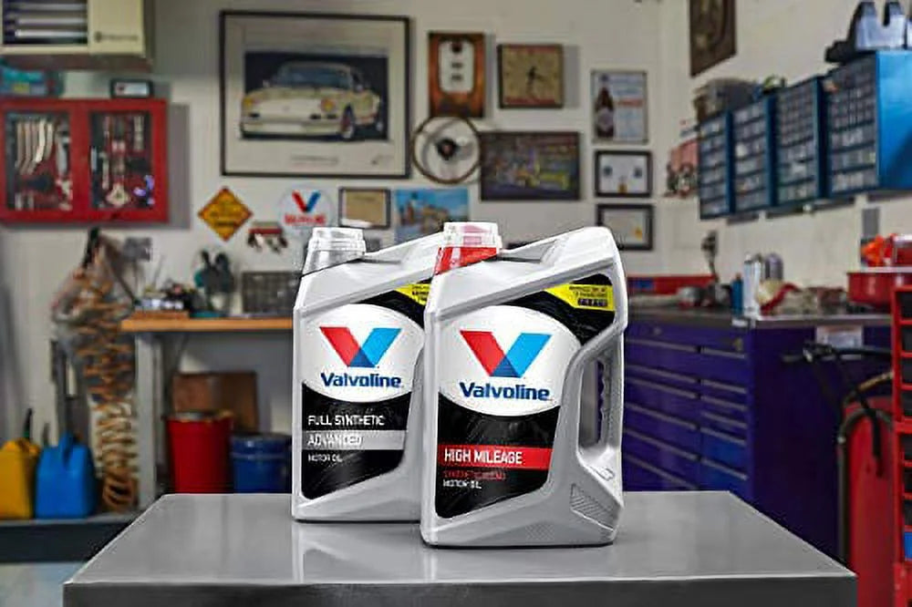 Valvoline Full Synthetic High Mileage Motor Oil; 10W-30 - EZ Pour Bottle; 5 Quart Jug; sold by each