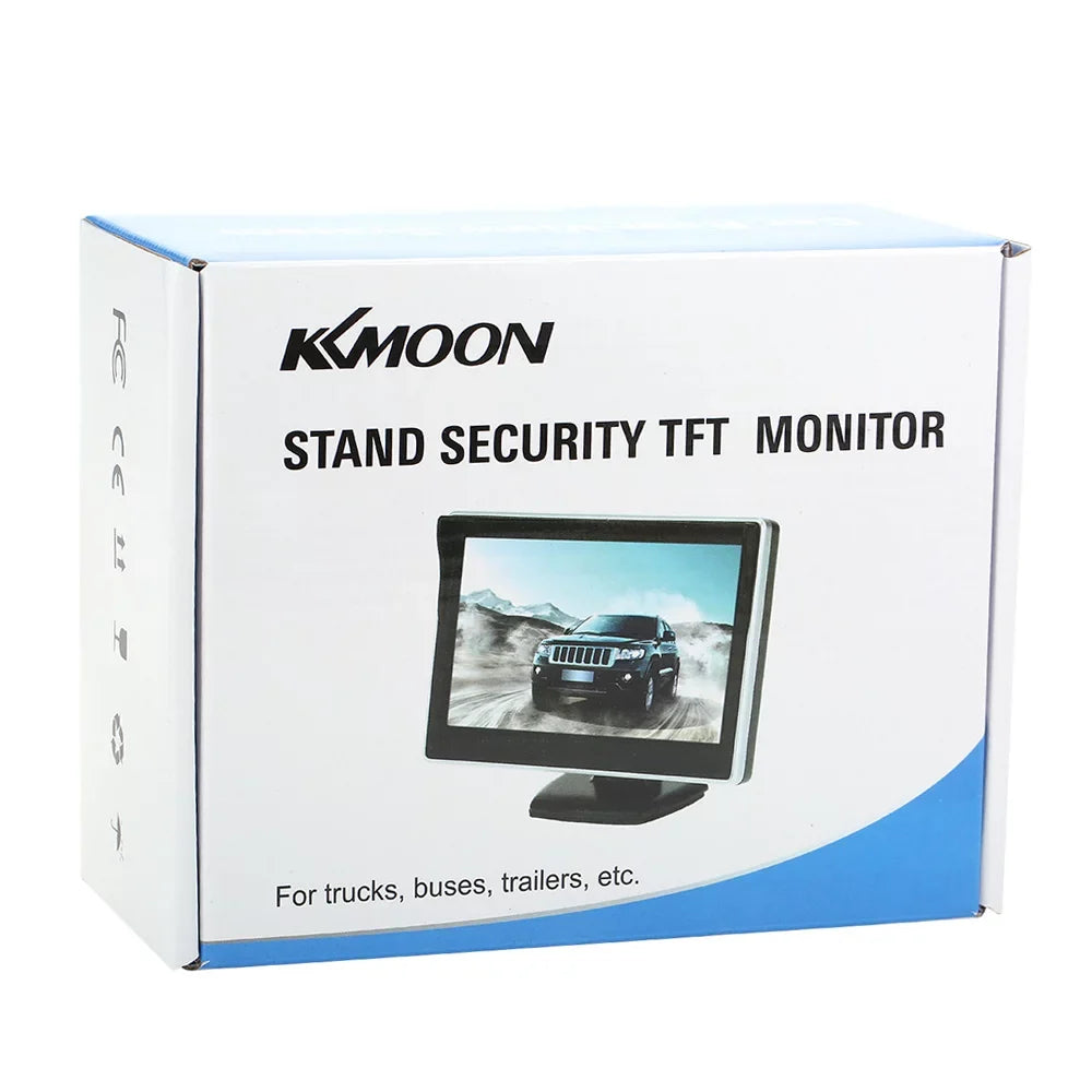 Car Rear View Backup System - 5 cm TFT LCD Display Monitor with Parking Camera for Safe Reverse and Parking Assistance
