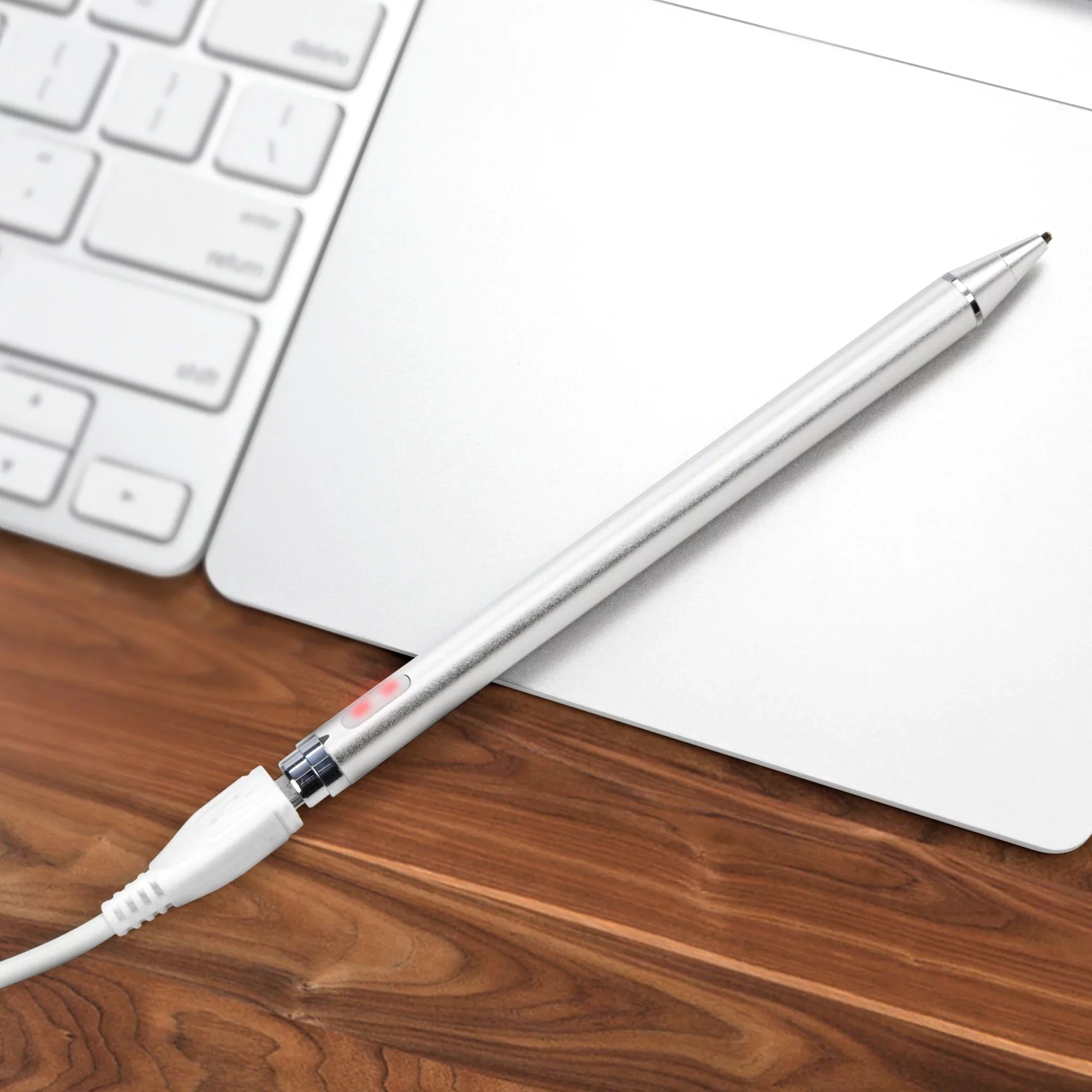Lenovo C330 Convertible 2-in-1 Chromebook (11.6") Stylus Pen; BoxWave [AccuPoint Active Stylus] Electronic Stylus with Ultra Fine Tip - Metallic Silver