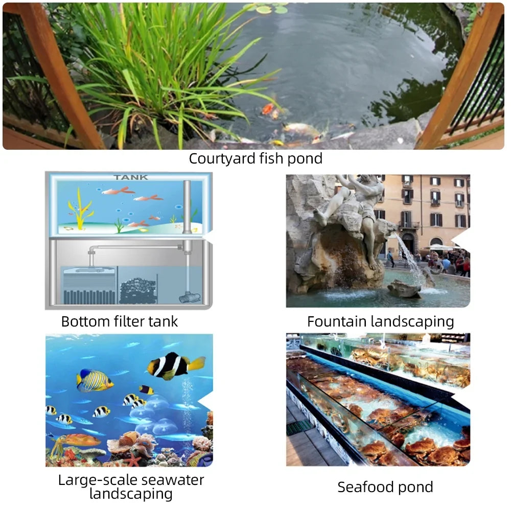Arealer Variable Frequency Pump; Pump Pond Freshwater Pump Pond Freshwater And Saltwater Submersible Quiet Suitable Pond Freshwater Saltwater Sine Variable Pump Quiet Pump Suit Pond Pump Suit