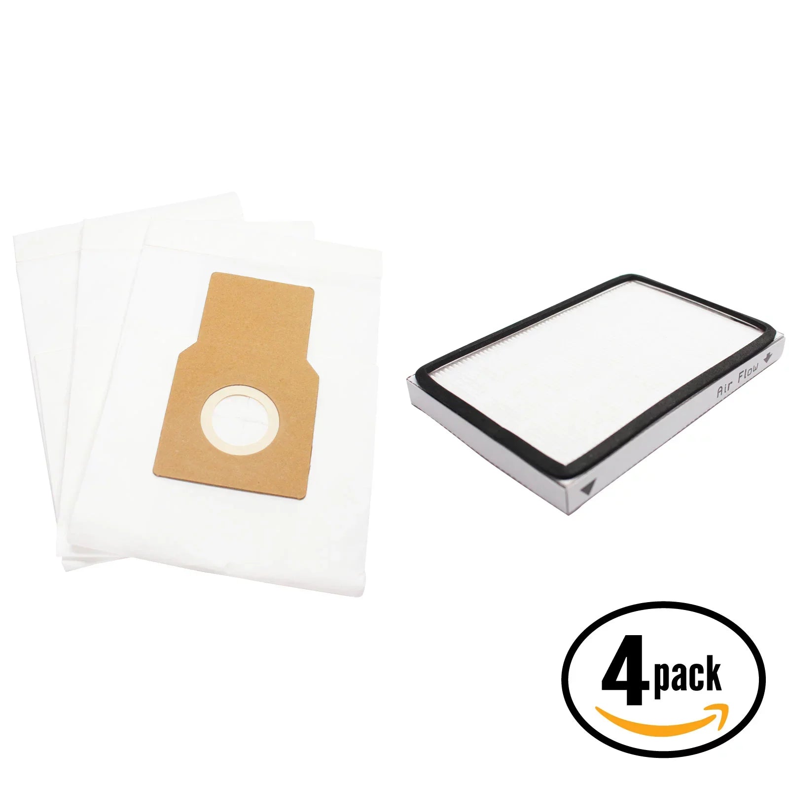 12 Replacement Kenmore 11634612302 Vacuum Bags & 4 HEPA Filter - Compatible Kenmore 50688; 50690; Type O; Type U & 86889; EF-1 Filter