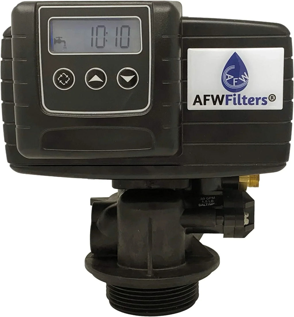 AFWFilters 2 cubic Foot 64k Whole Home Iron Pro Softener with Fine Mesh Resin;1" Stainless Steel FNPT Connection; and Blue Tanks