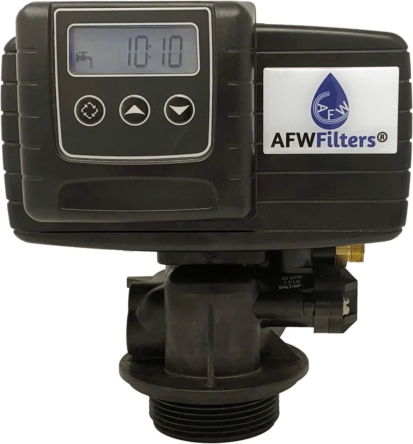 AFWFilters 2 cubic Foot 64k Whole Home Iron Pro Softener with Fine Mesh Resin;1" Stainless Steel FNPT Connection; and Blue Tanks