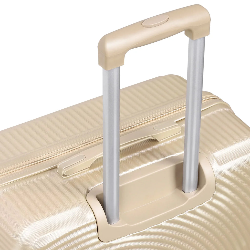 Hikolayae Oriental Collection Hardside Spinner Luggage Sets in Champagne; 3 Piece - TSA Lock