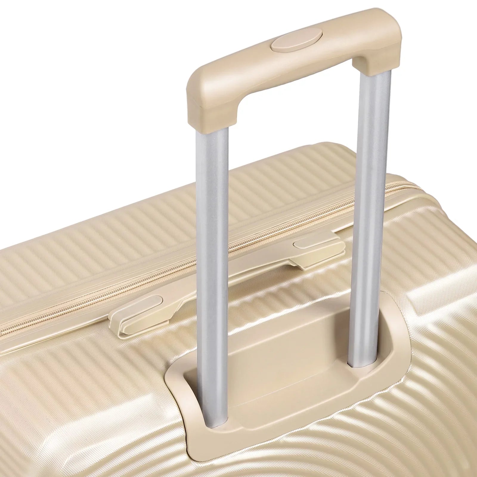 Hikolayae Oriental Collection Hardside Spinner Luggage Sets in Champagne; 3 Piece - TSA Lock