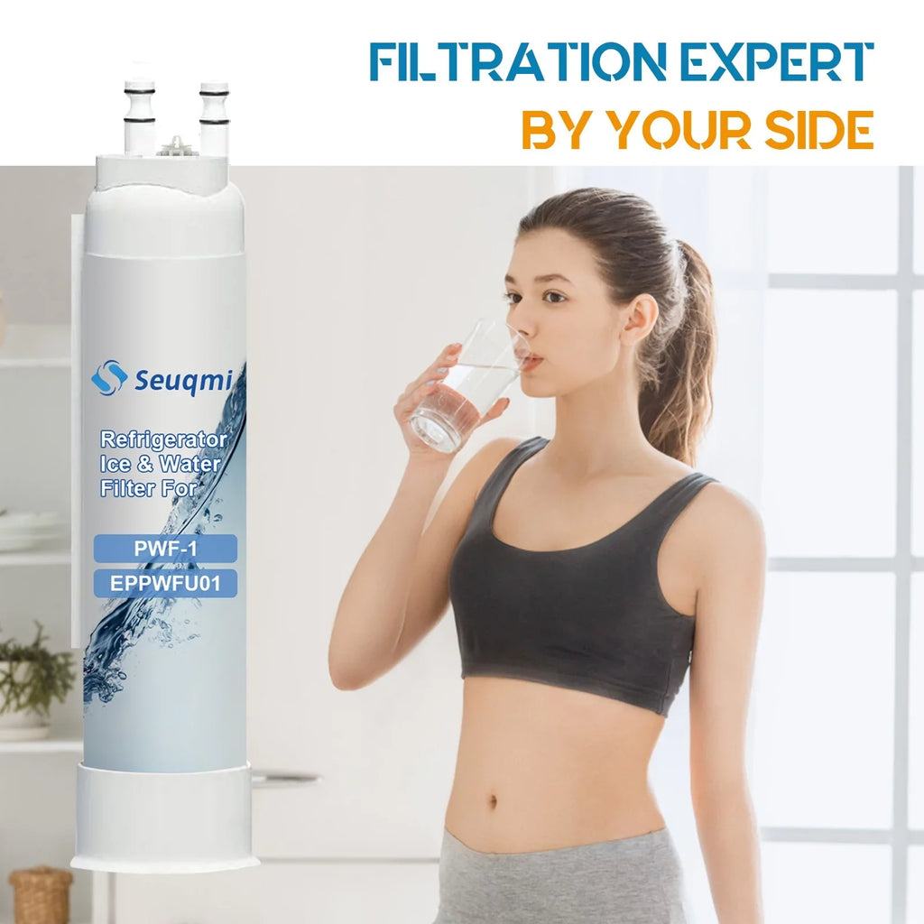 2Pack Seuqmi brand and ice filters are compatible with Frigidaire®PurePour PWF-1 FPPWFU01