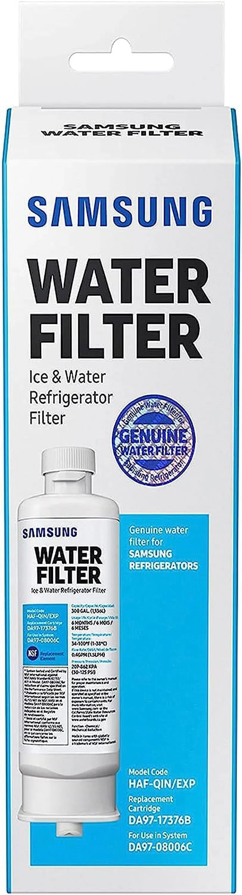 DA97-17376B HAF-QIN; DA9717376B HAF-QIN/EXP Refrigerator Filter RF23M8070SG Pack of 8