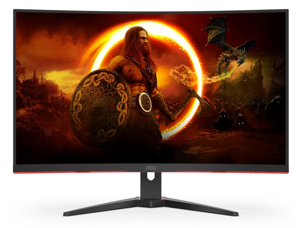 AOC 32" (31.5" Viewable) 240 Hz VA FHD Curved Gaming Monitor FreeSync Premium (AMD Adaptive Sync) 1920 x 1080 123% sRGB; 91% DCI-P3; 85% NTSC HDMI; DisplayPort; Audio (C32G2ZE)