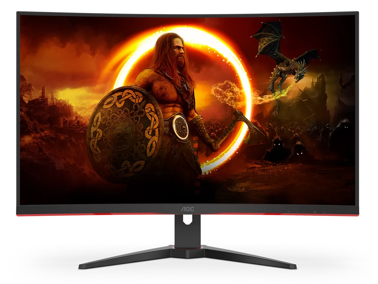 AOC 32" (31.5" Viewable) 240 Hz VA FHD Curved Gaming Monitor FreeSync Premium (AMD Adaptive Sync) 1920 x 1080 123% sRGB; 91% DCI-P3; 85% NTSC HDMI; DisplayPort; Audio (C32G2ZE)