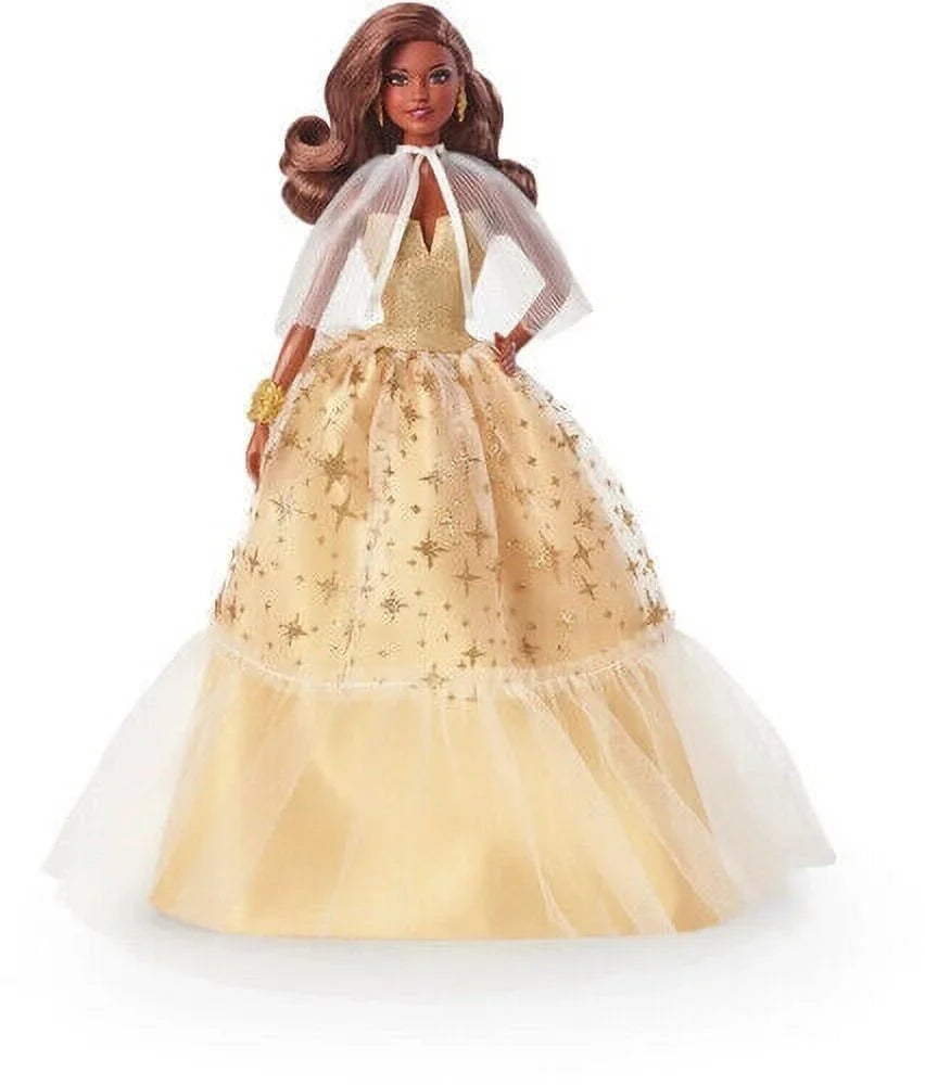 Mattel - 2023 Holiday Doll (Dark Brown Hair) [New Toy] Ltd Ed; Paper Doll; Col