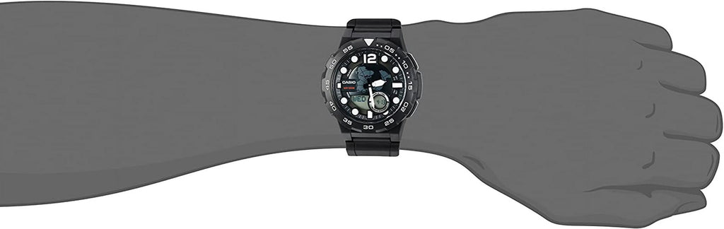 Men's Ana-Digi Dive Style Watch; Black; AEQ100W-1AVCF