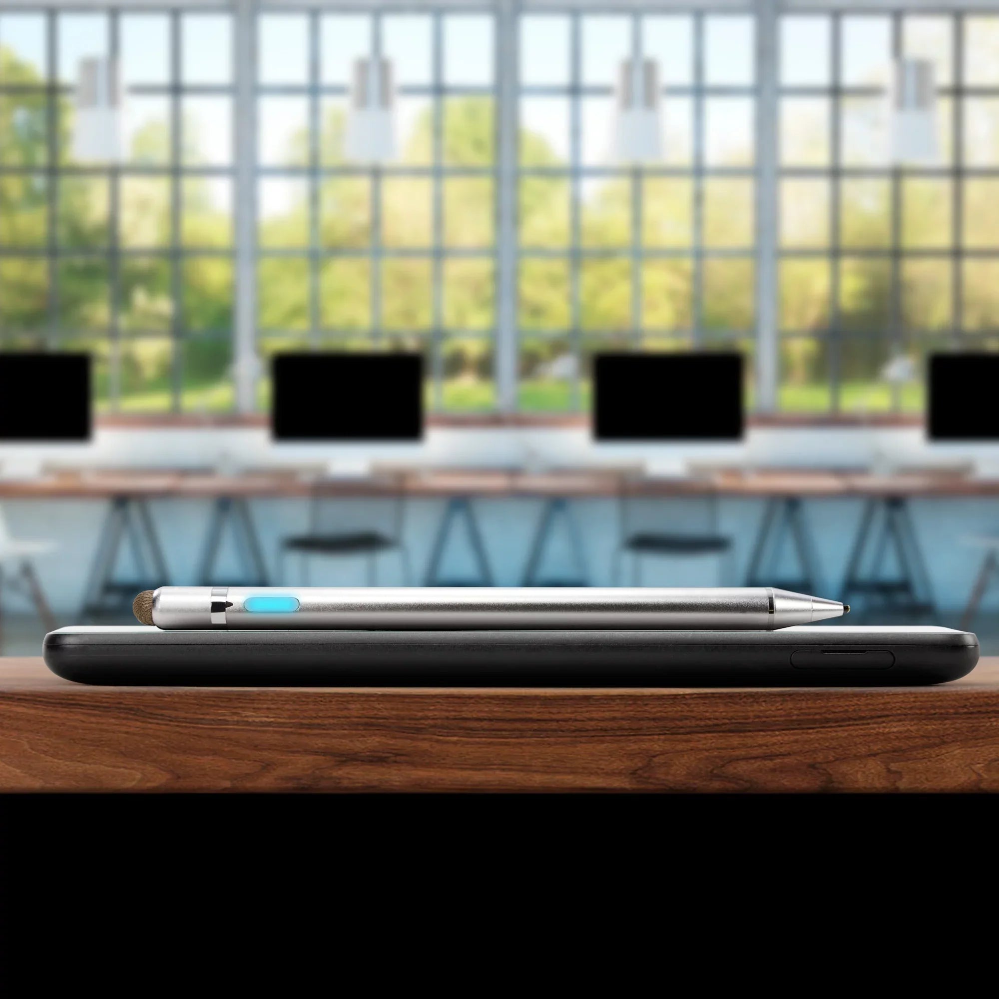 Lenovo C330 Convertible 2-in-1 Chromebook (11.6") Stylus Pen; BoxWave [AccuPoint Active Stylus] Electronic Stylus with Ultra Fine Tip - Metallic Silver
