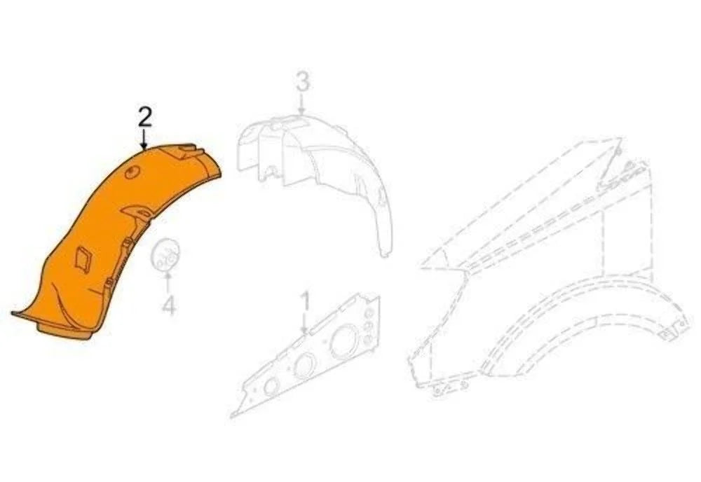 Genuine Mercedes Sprinter 2500 3500 Fender Liner Inner Wheelhouse Left Driver