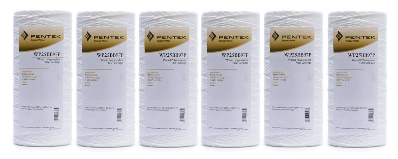 Pentek WP25BB97P String-Wound Filters (6-Pack)