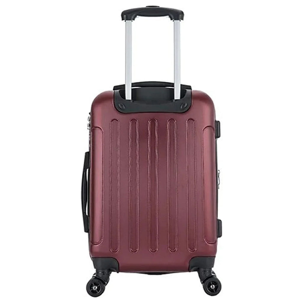 DUKAP INTELY Plastic 4-Wheel Spinner Luggage Wine (DKINT00S-WIN)