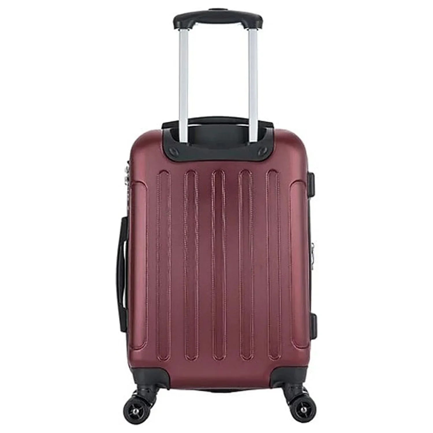 DUKAP INTELY Plastic 4-Wheel Spinner Luggage Wine (DKINT00S-WIN)