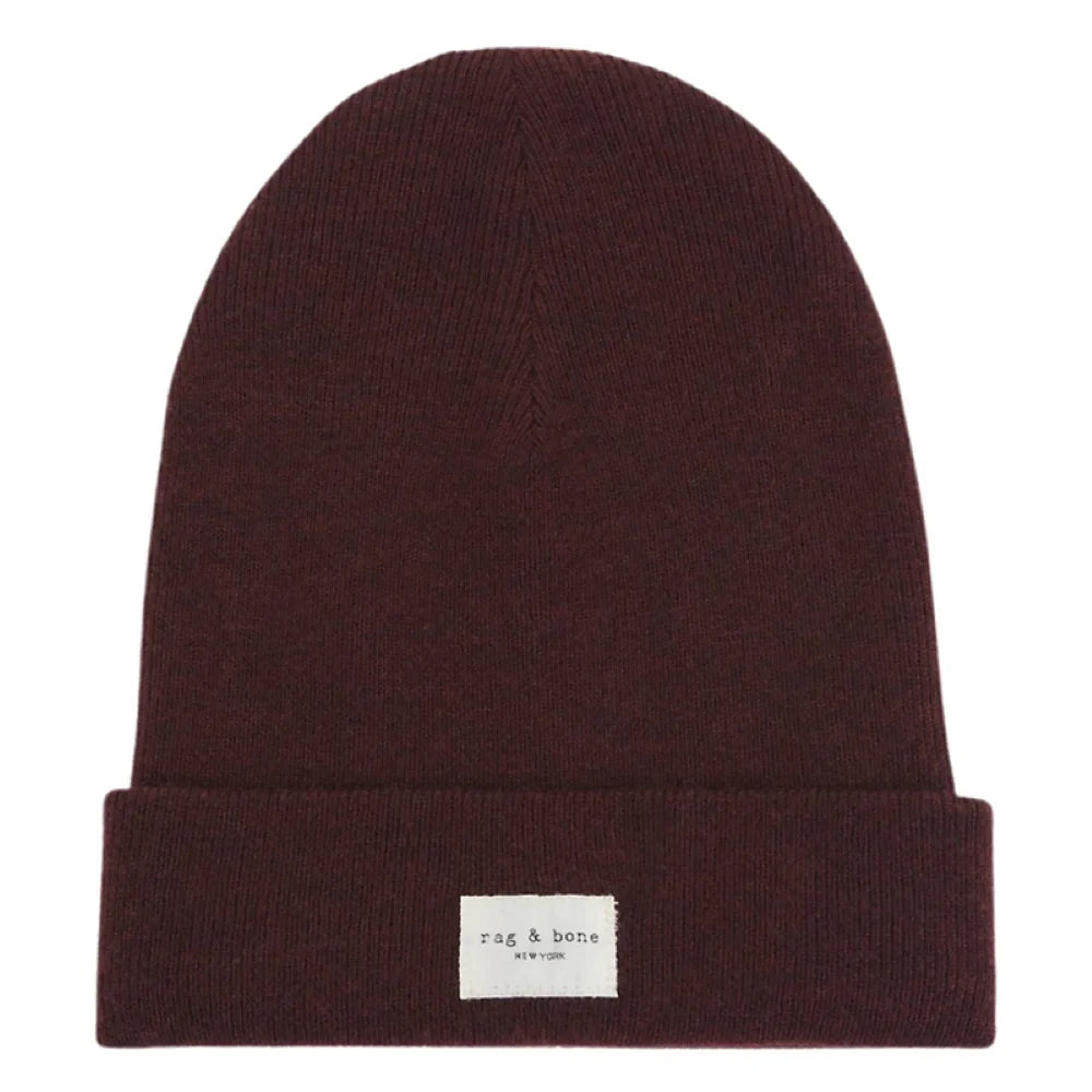 Rag & Bone Addison Beanie; Burgundy