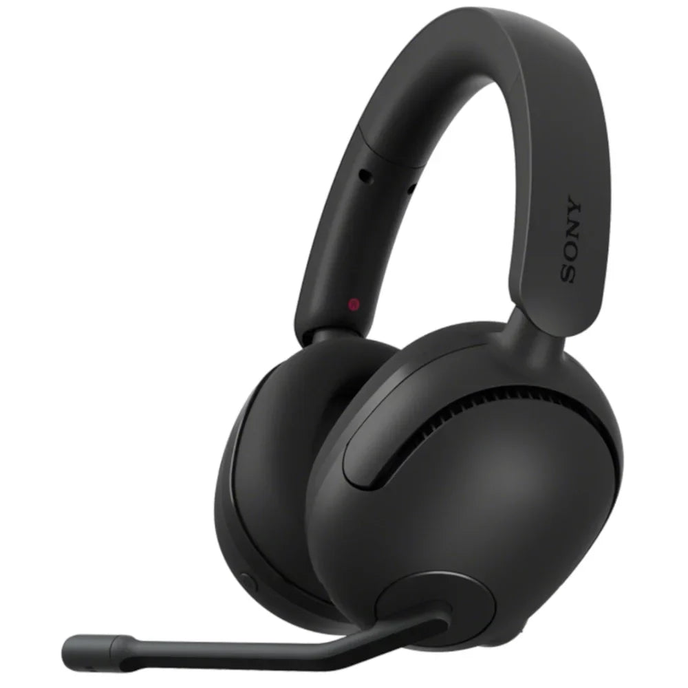 Sony WHG500/B INZONE H5 Wireless Noise Cancelling Gaming Headset; Black Bundle with Deco Gear Pro Audio Headphone Stand; 6 Foot USB-A to USB-C Cable & 2 YR CPS Enhanced Protection Pack