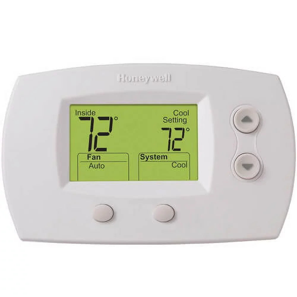 5-Pack Honeywell TH5220D1029 Focuspro 5000 Non-Programmable 2 Heat and 2 Cooling Thermostat; Large Screen + LCD Cleaner