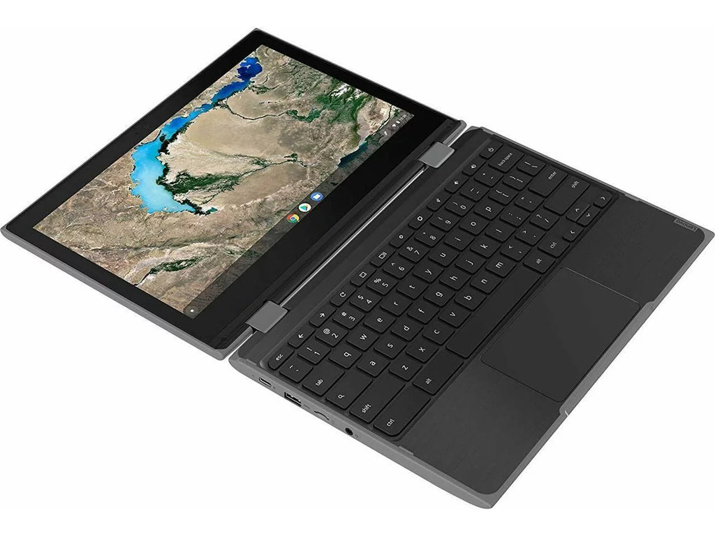 Pre-Owned Lenovo 300e Chromebook; MediaTek MTK 8173C Quad Core; 4GB RAM; 32GB eMMC; 11.6 inches HD; Webcam; Chrome OS (Fair)