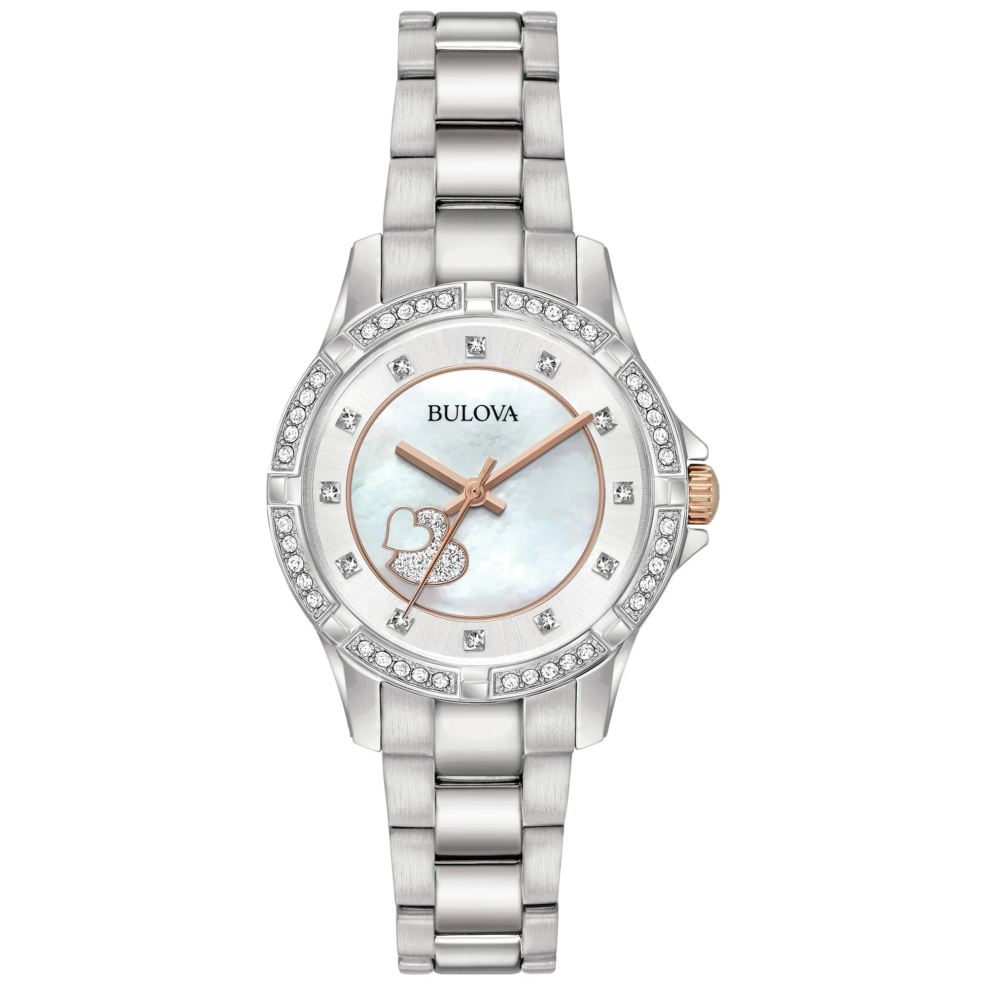 Bulova Women's Crystal Collection Mother Of Pearl Dial Watch - 98L232