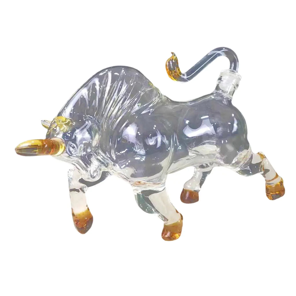 Novelty Decanter Bull Shaped Style 1500ml Glass for Brandy Vodka